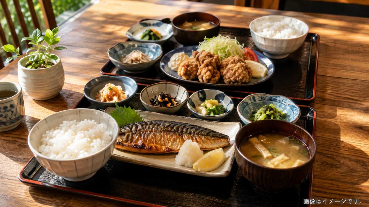 唐揚げや焼き魚など宇都宮の定食料理